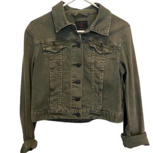 Army Green Denim Jean Jacket